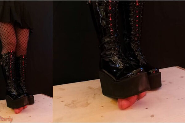 Mistress TamyStarly - Painful Cock And Ball Trampling In Wedge Boots